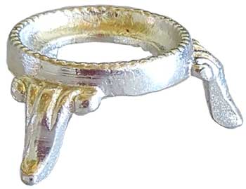 Silver metal Zinc Plated crystal ball stand Silver metal Zinc Plated crystal ball stand