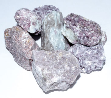 1 lb Lepidolite untumbled stones 1 lb Lepidolite untumbled stones