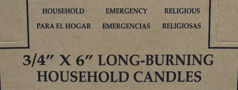 (set of 36) Pink 6" household candle (set of 36) Pink 6" household candle