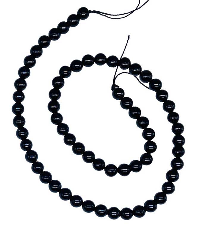 6mm Black Tourmaline beads 6mm Black Tourmaline beads