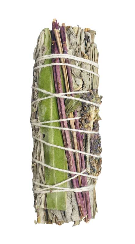 4" White Sage W 7 Herbs smudge stick 4" White Sage W 7 Herbs smudge stick